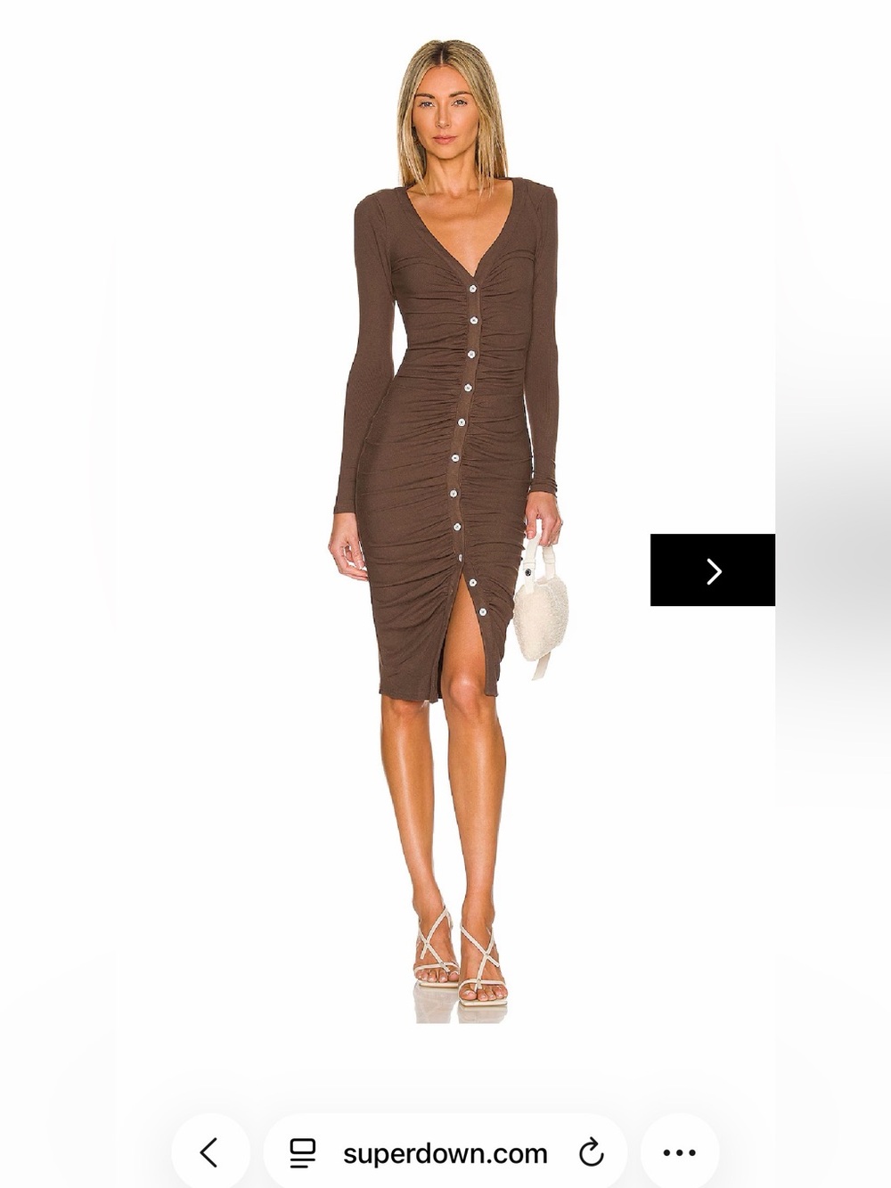 Revolve Superdown Grace Ruched Dress